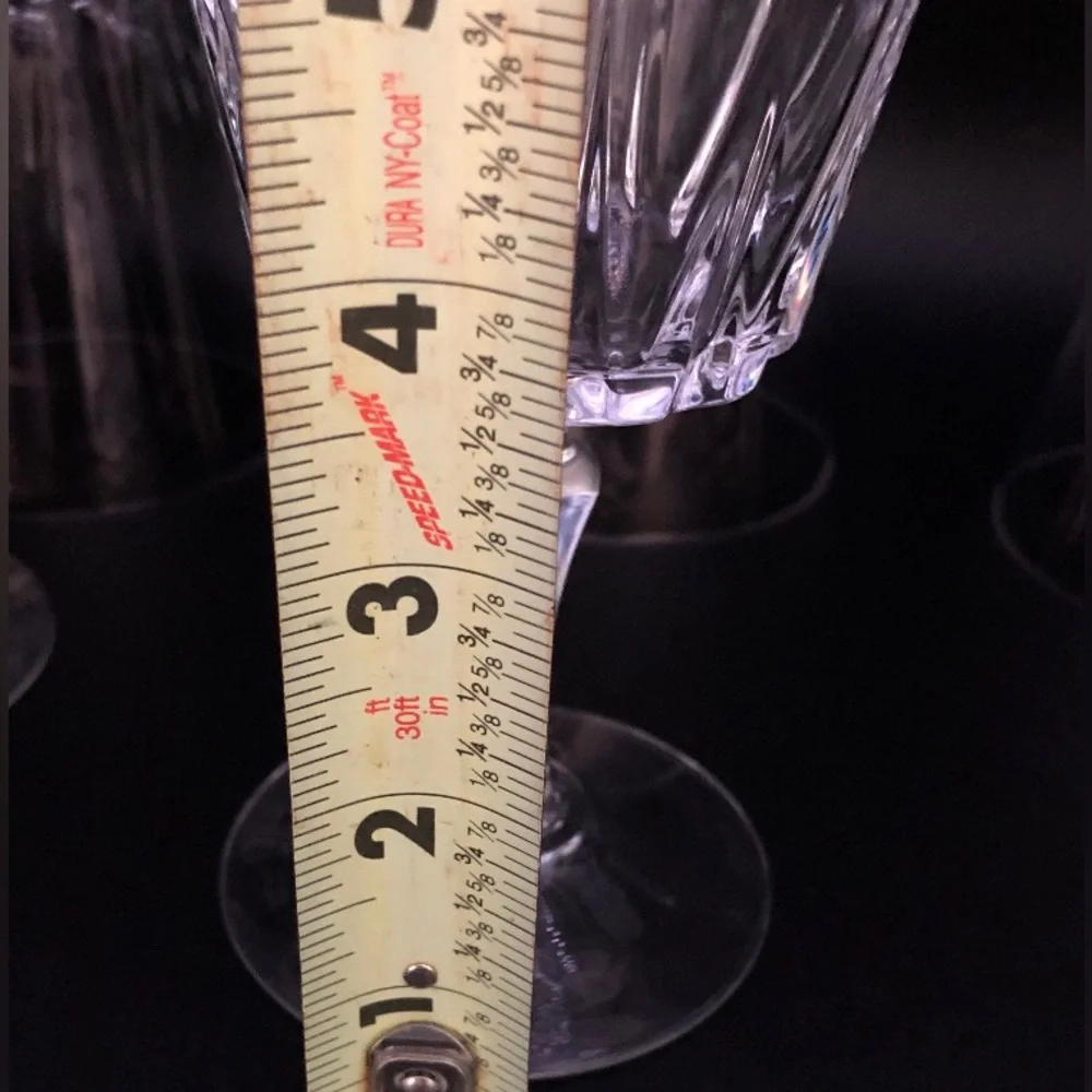 Vintage Crystal Drinking Glasses, Formal, Set of 6
